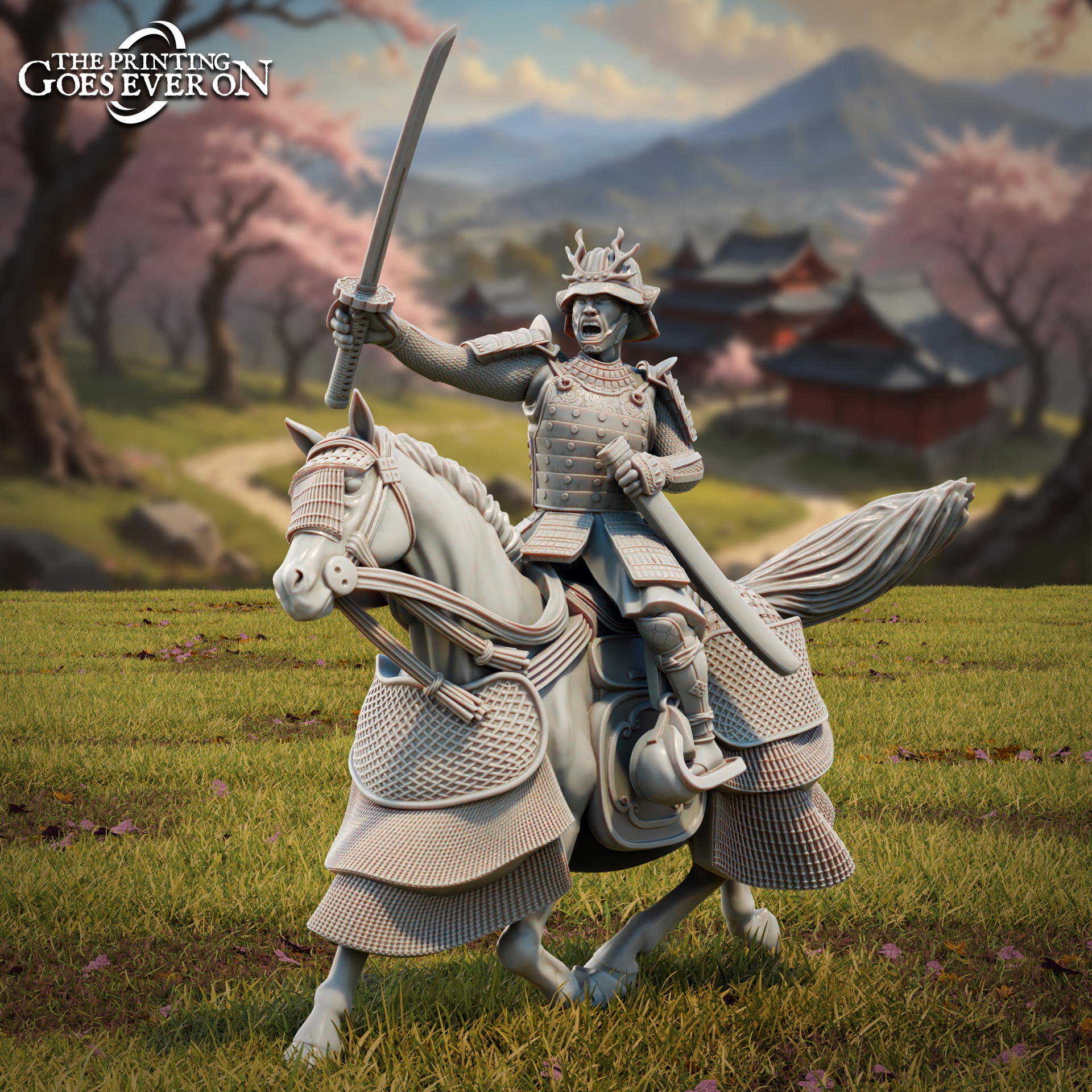 Jade Empire Samurai - Mounted - Katana - Presupported
